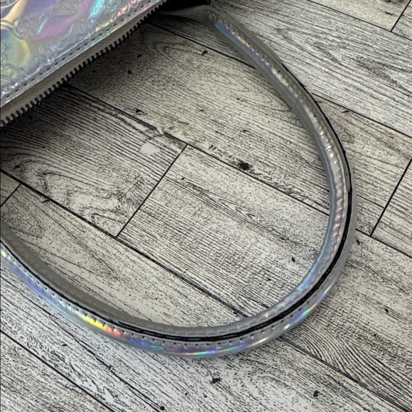 Sharif Legacy Logo Mirror Metallic City Satchel - Picture 15 of 15